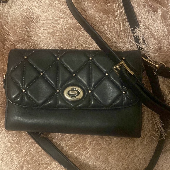 Coach Wallet - Crossbody Bag Quilted - Super practical Exterior pocket - Picture 1 of 12